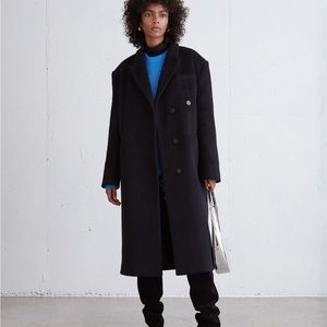 Oak + Fort Oversized Wool Blend Coat NWT